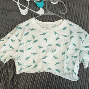 dino cropped tee